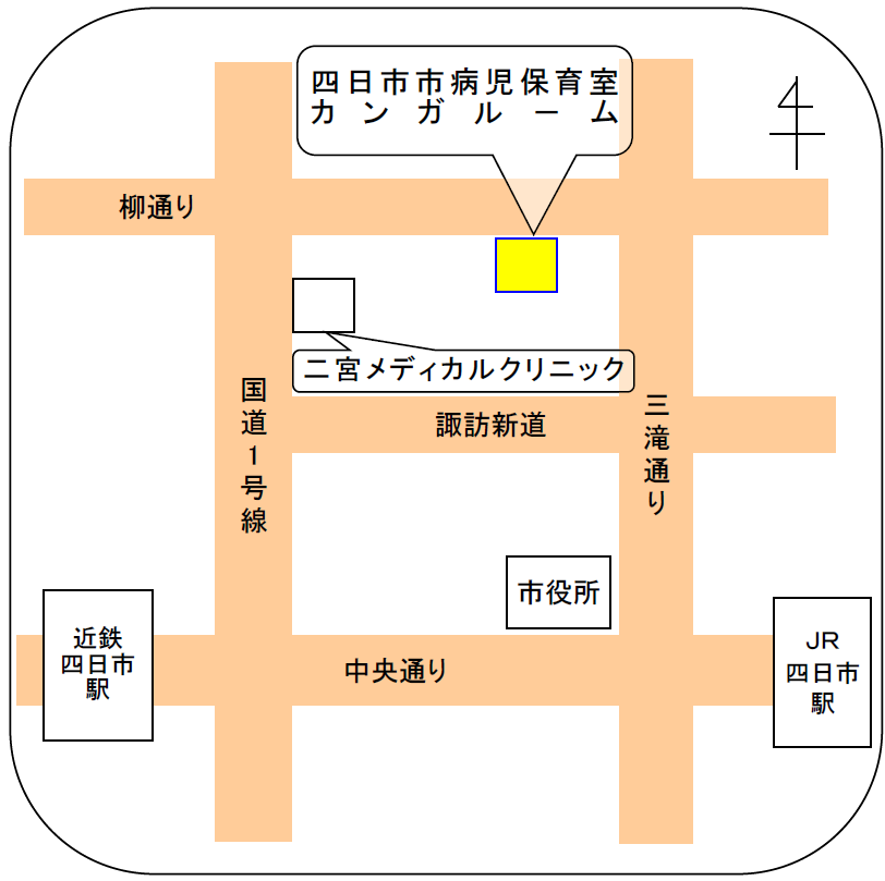 カンガルームの地図