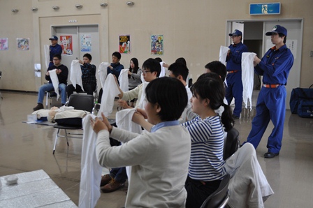 海上分団の上級救命講習3