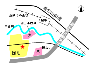 桜花台こどもクリニック　地図