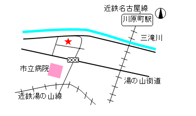 四日市ユートピアハウス　地図