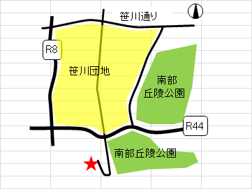 こどもひろば四日市地図