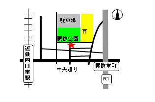 自転車のちゃりんこ　地図