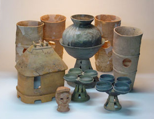 茶臼山古墳群出土品(須恵器群・埴輪群)