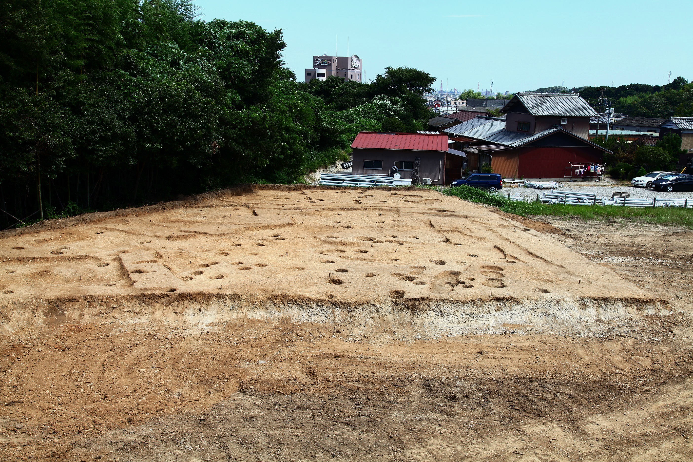 調査区北東側全景(西から)