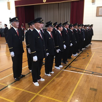 規律訓練の様子