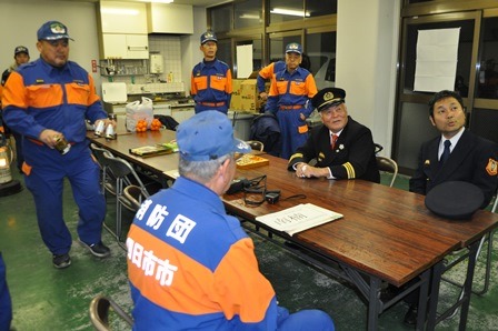 激励後の談話(南楠分団)