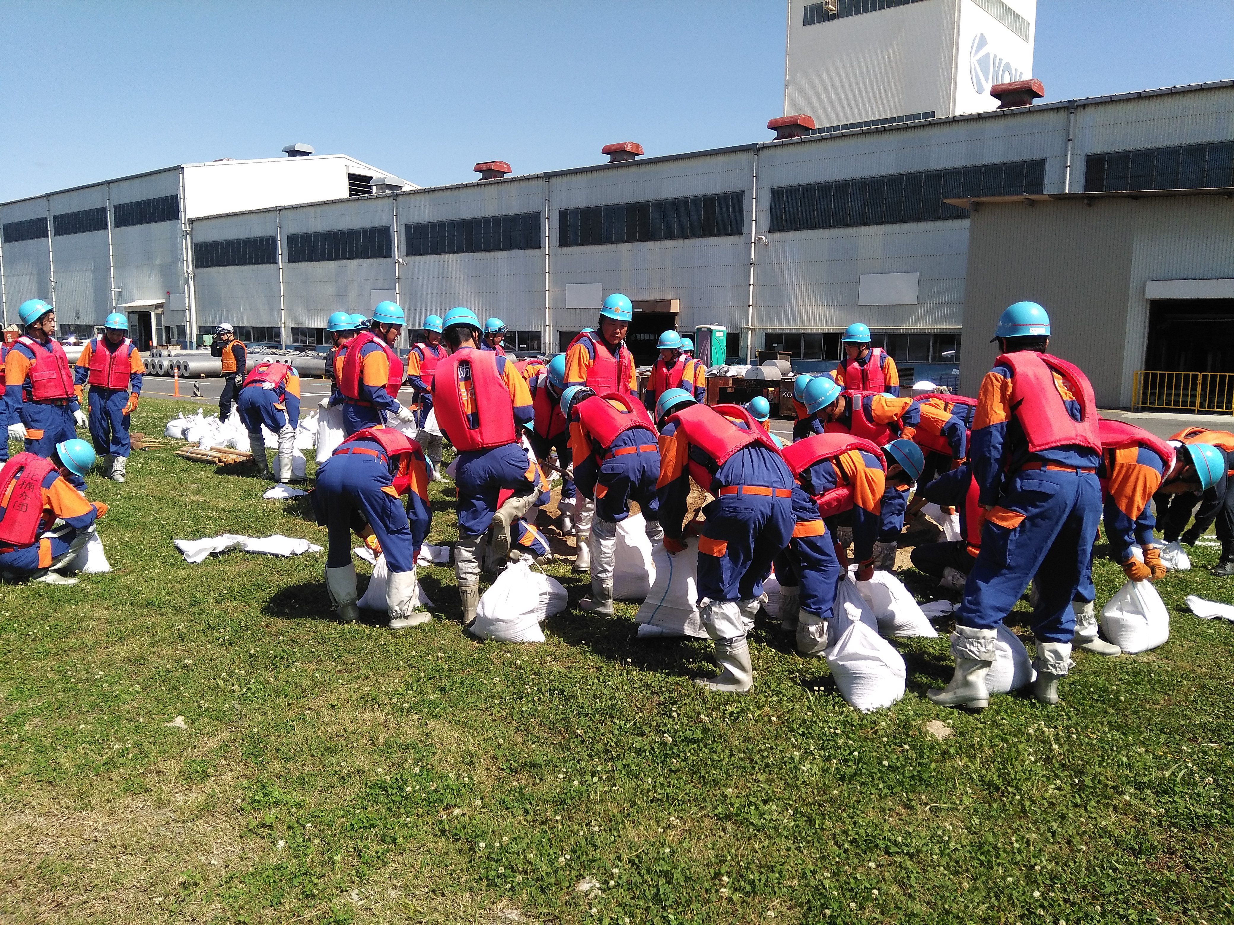 土のうこしらえ