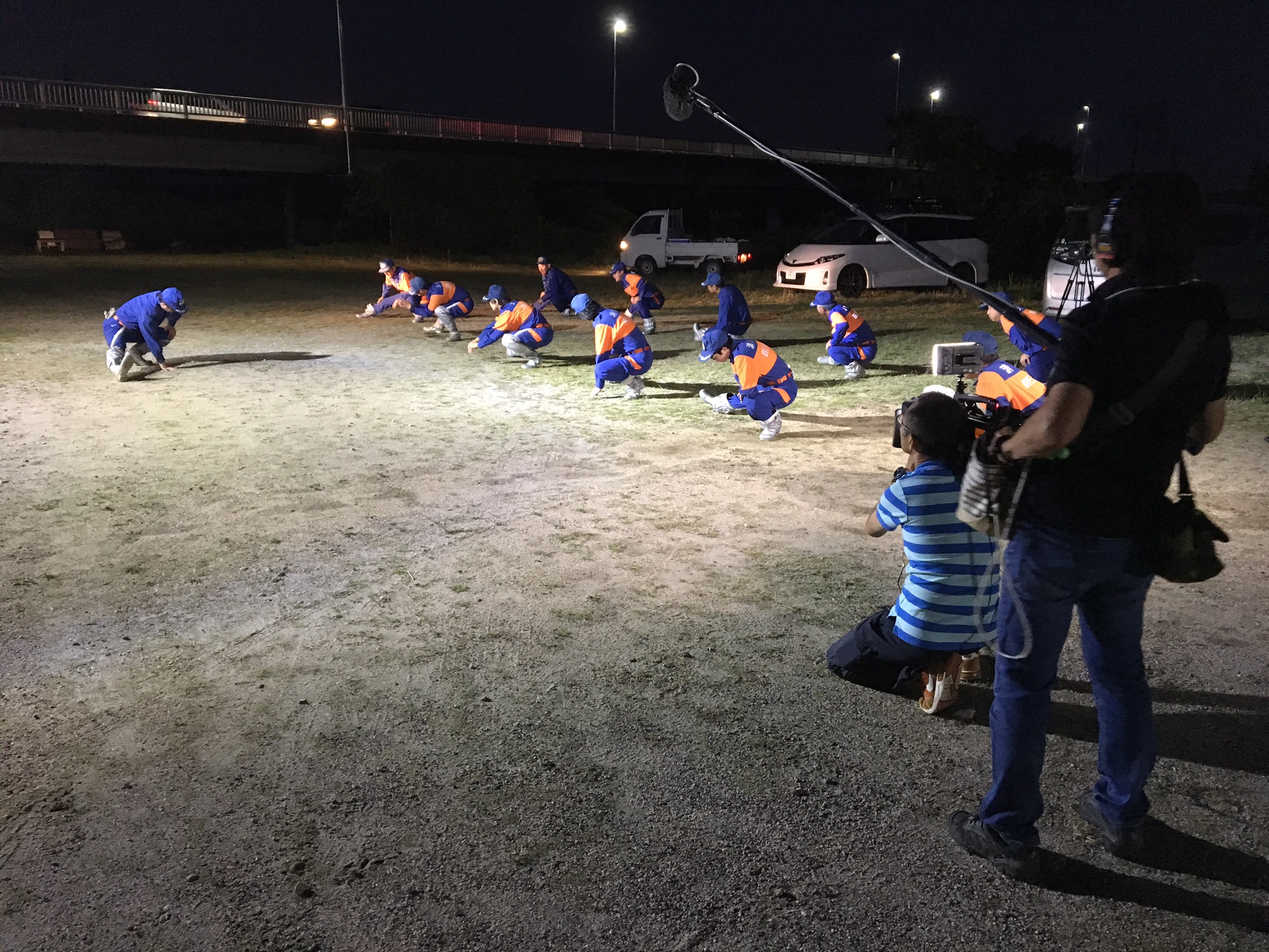 八郷分団ウォーミングアップ