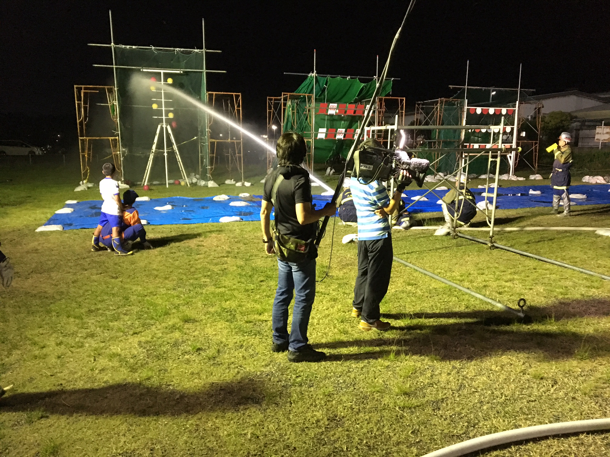 訓練風景の撮影