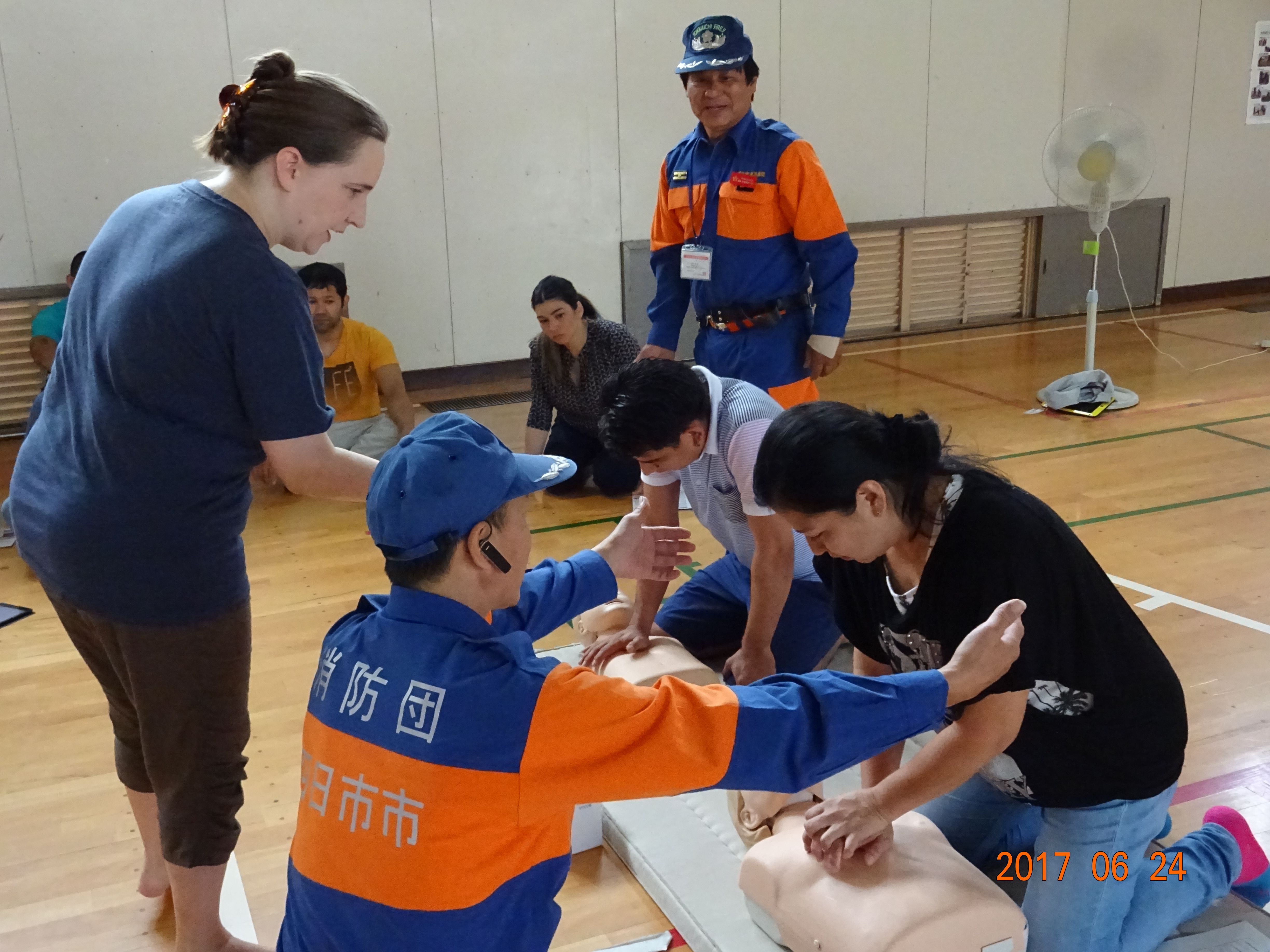 心肺蘇生法の指導