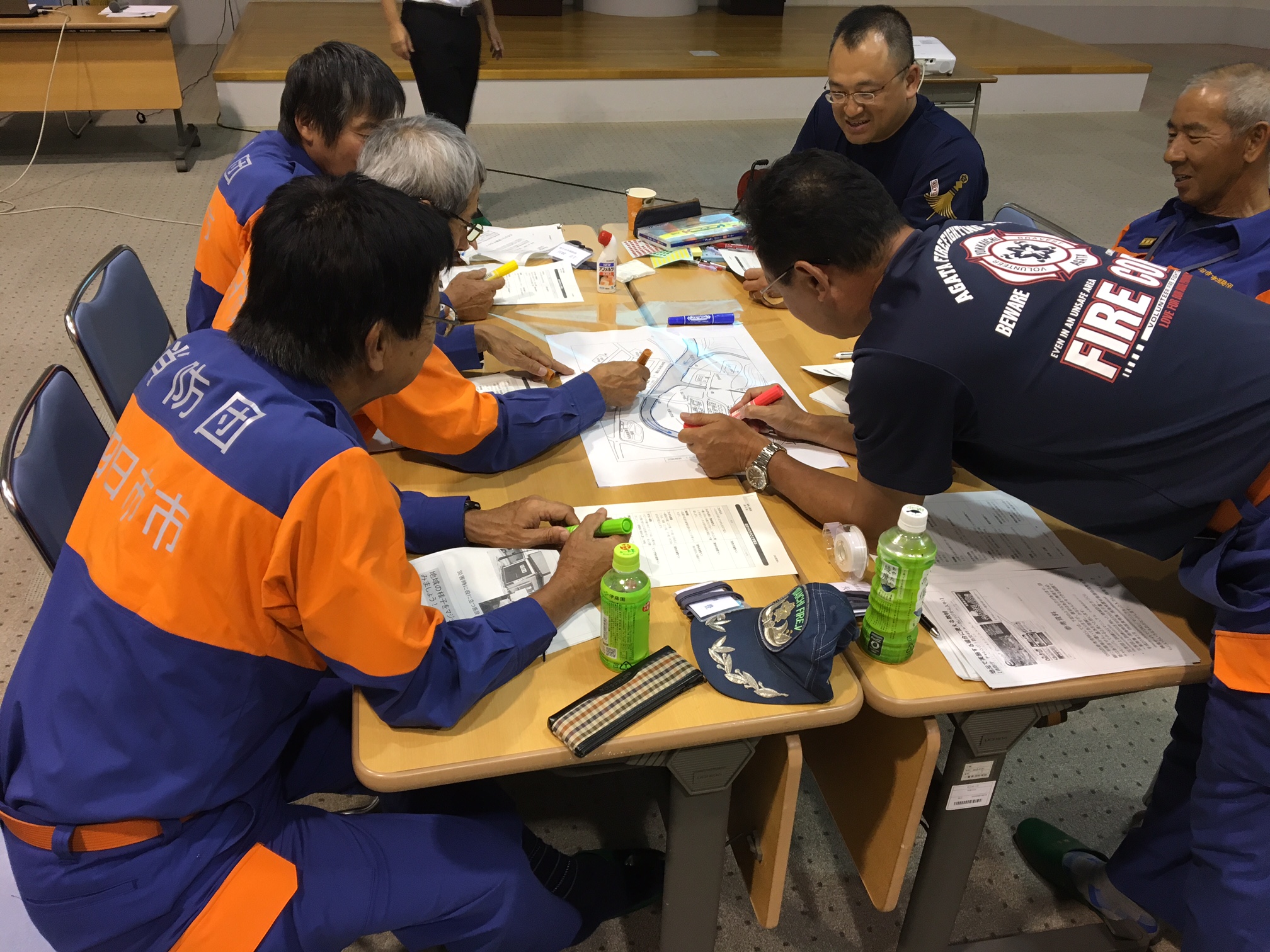 ディグを行う分団長