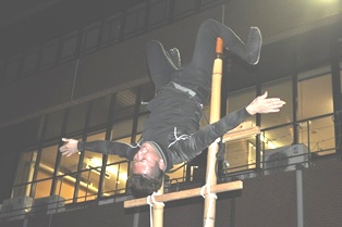 はしご登り練習