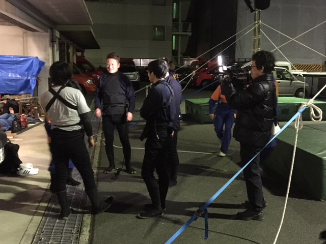 演目について確認しあう乗り手