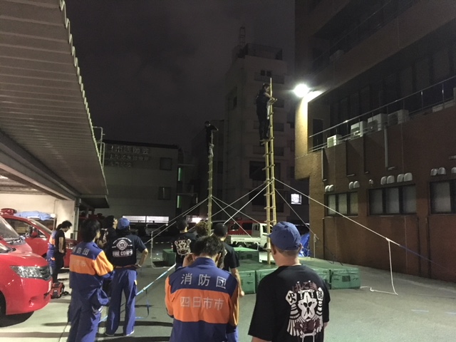 乗り手練習風景