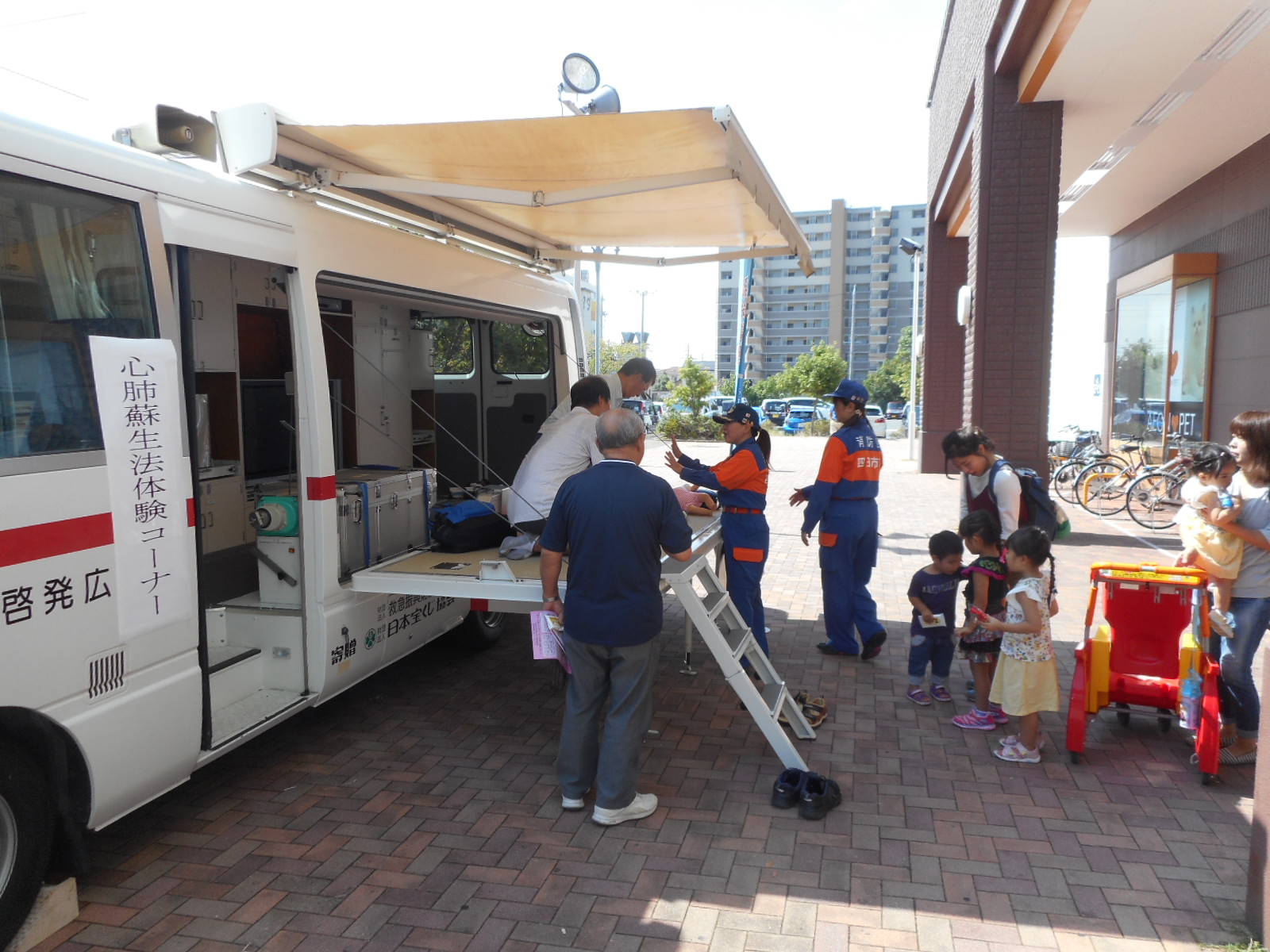 昨年の様子(心肺蘇生法体験)