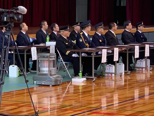 出初式に出席する伊藤団長