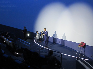 プラネタリウム観覧者100万人達成記念式典