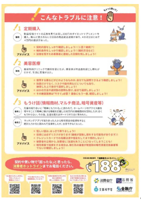 18歳から大人 消費者庁ポスターうら