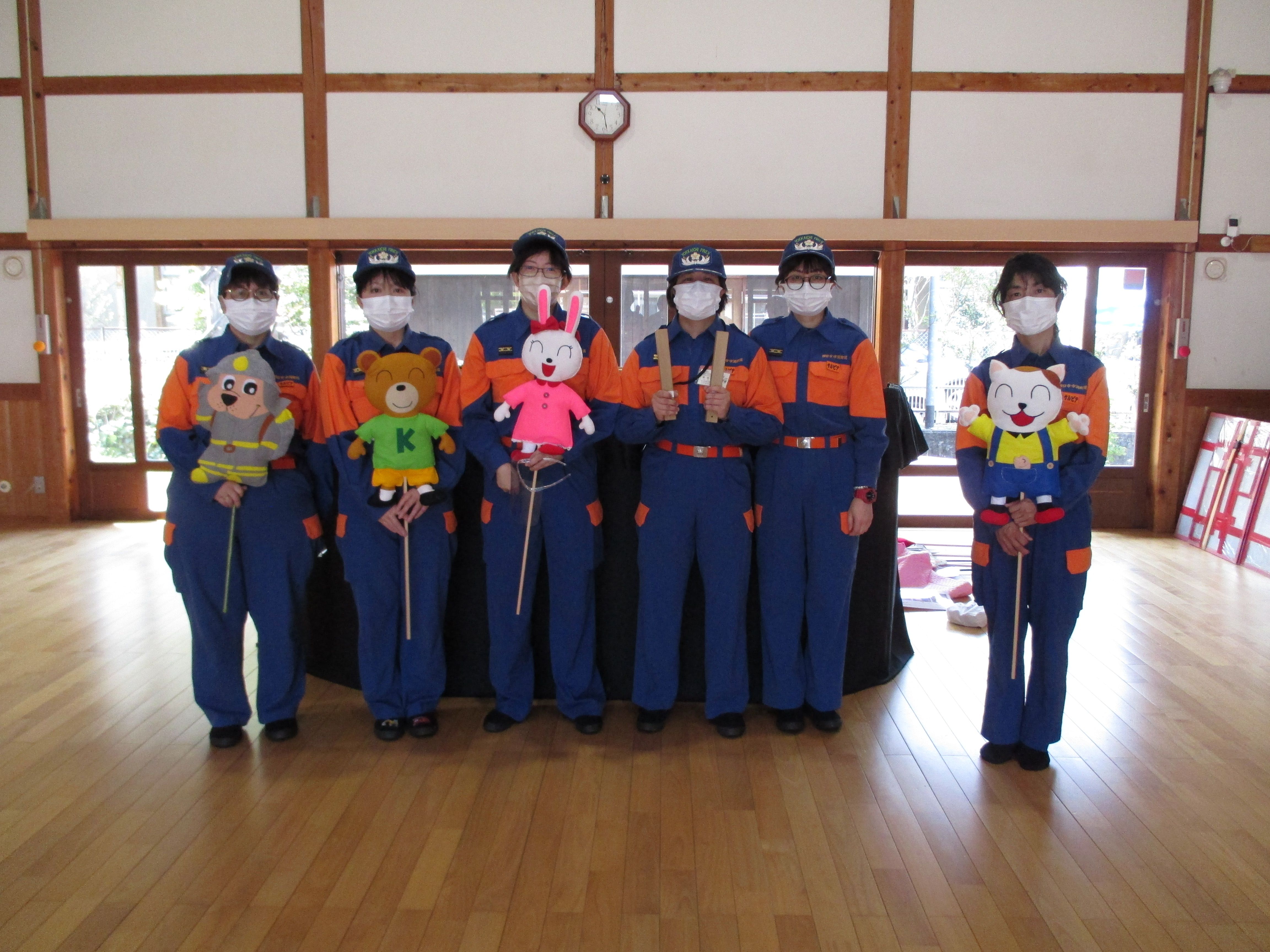 指導したサルビア分団員