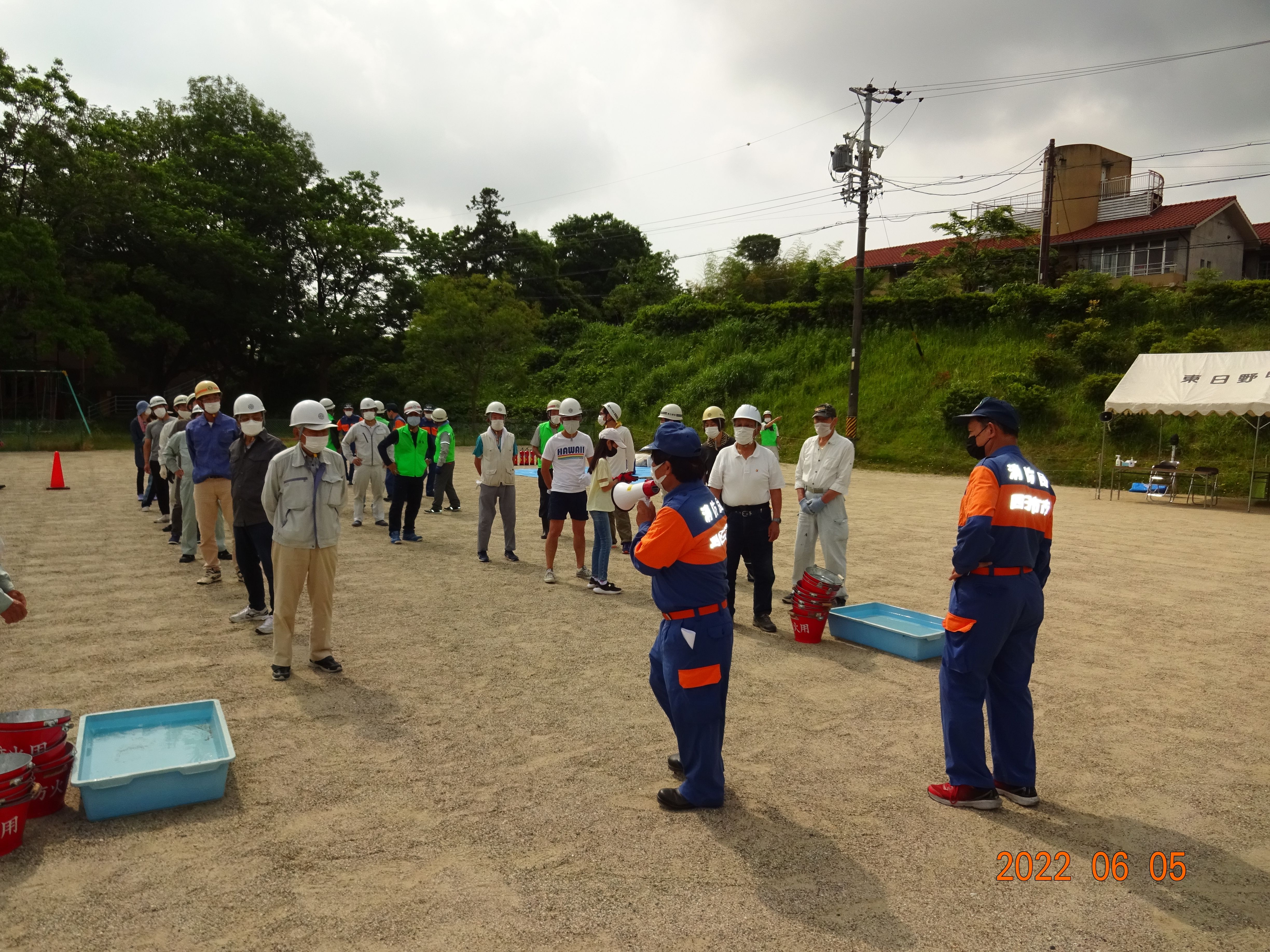 訓練の進行及び内容説明