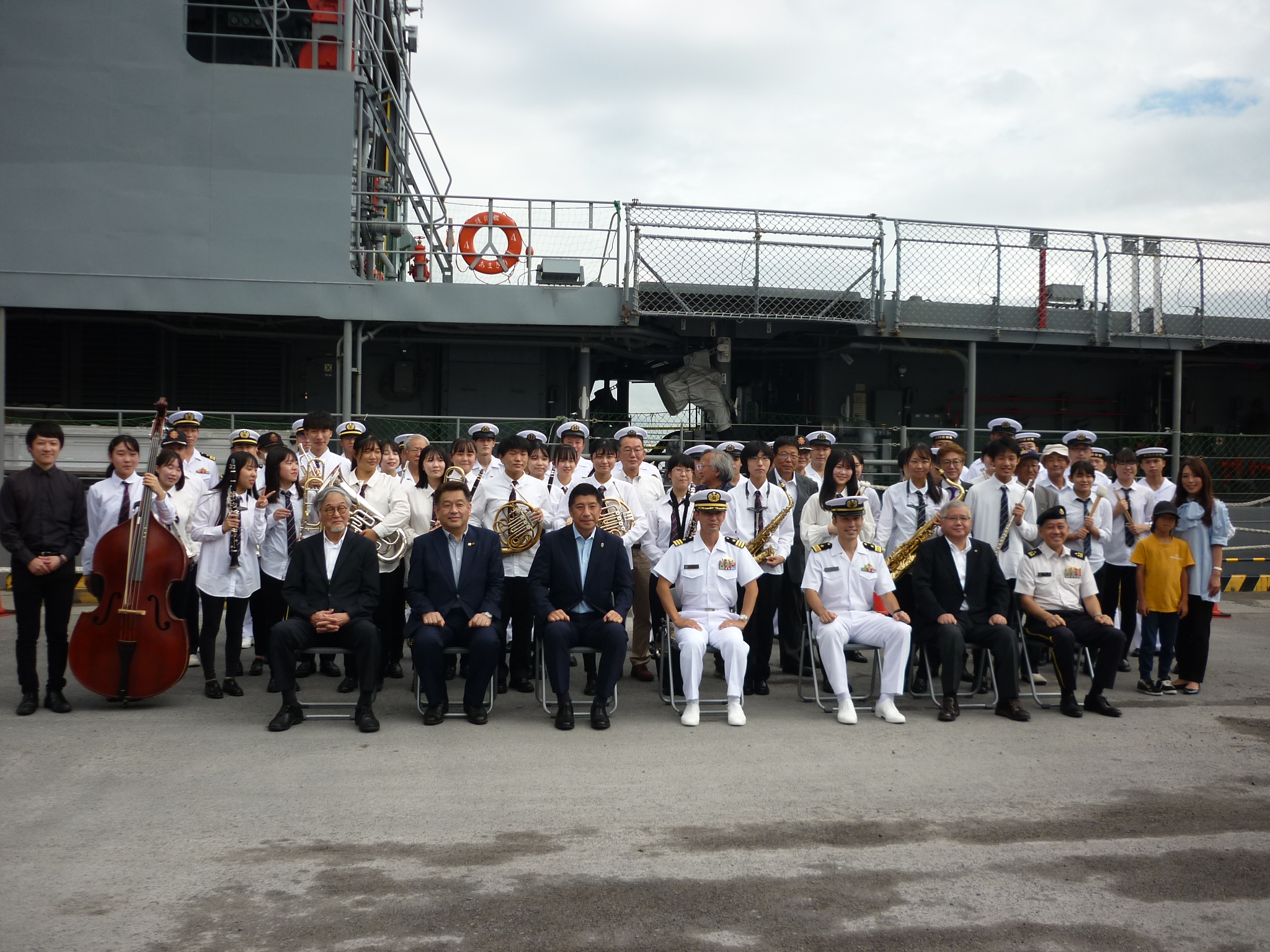 0903 海上自衛隊護衛艦入港歓迎行事