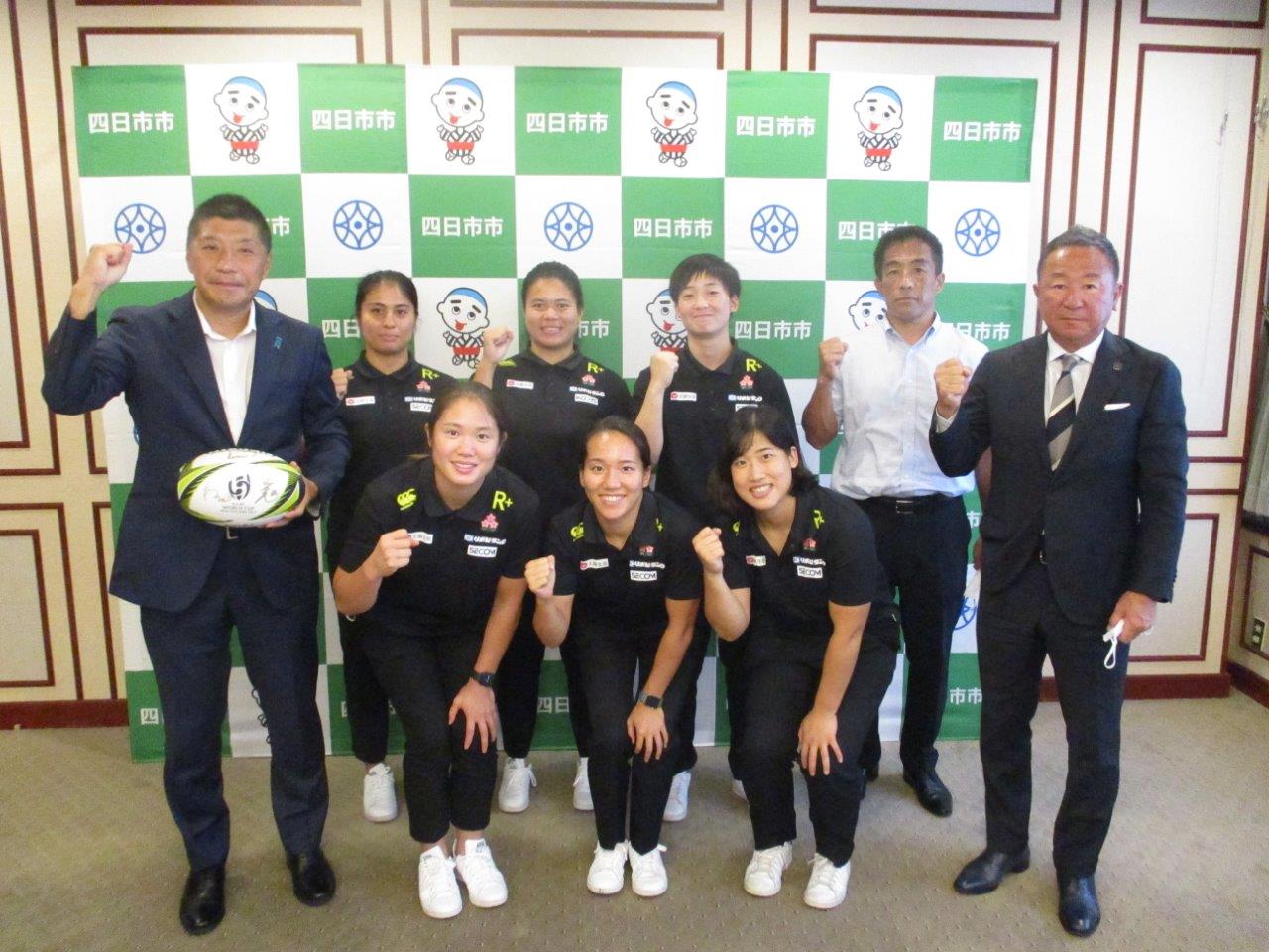 0906 女子ラグビーワールドカップ日本代表候補選手表敬訪問