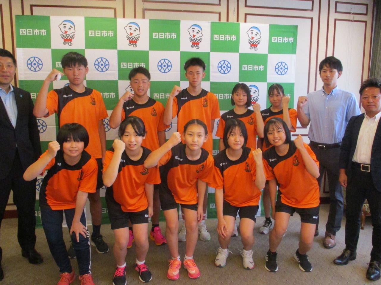 20230726 第36回全国小学生ハンドボール大会・全国中学生ハンドボールクラブカップ2023表敬訪問