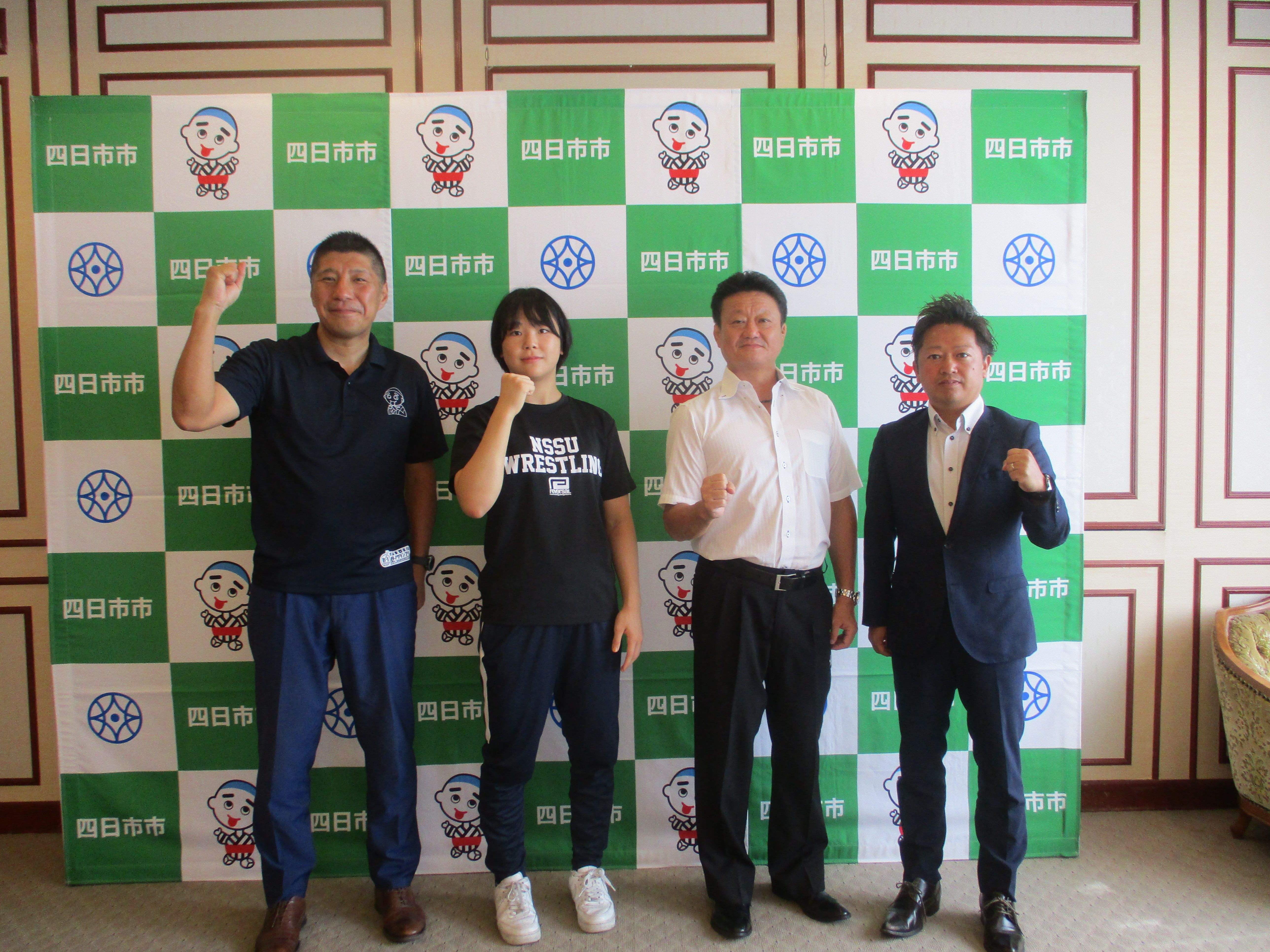 20230731 2023年レスリング世界選手権大会出場選手表敬訪問