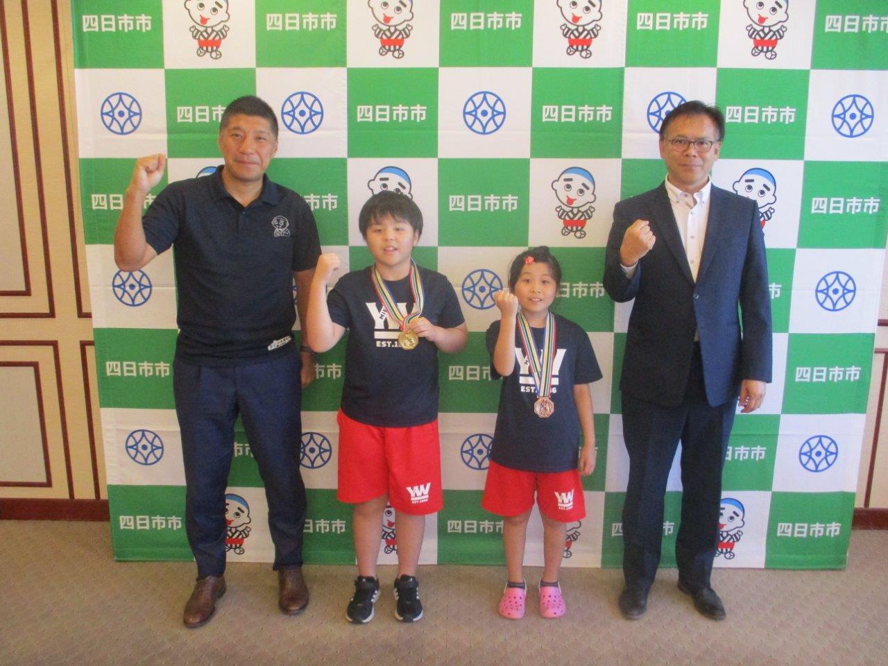 20230905 第40回全国少年少女レスリング選手権大会出場選手表敬訪問