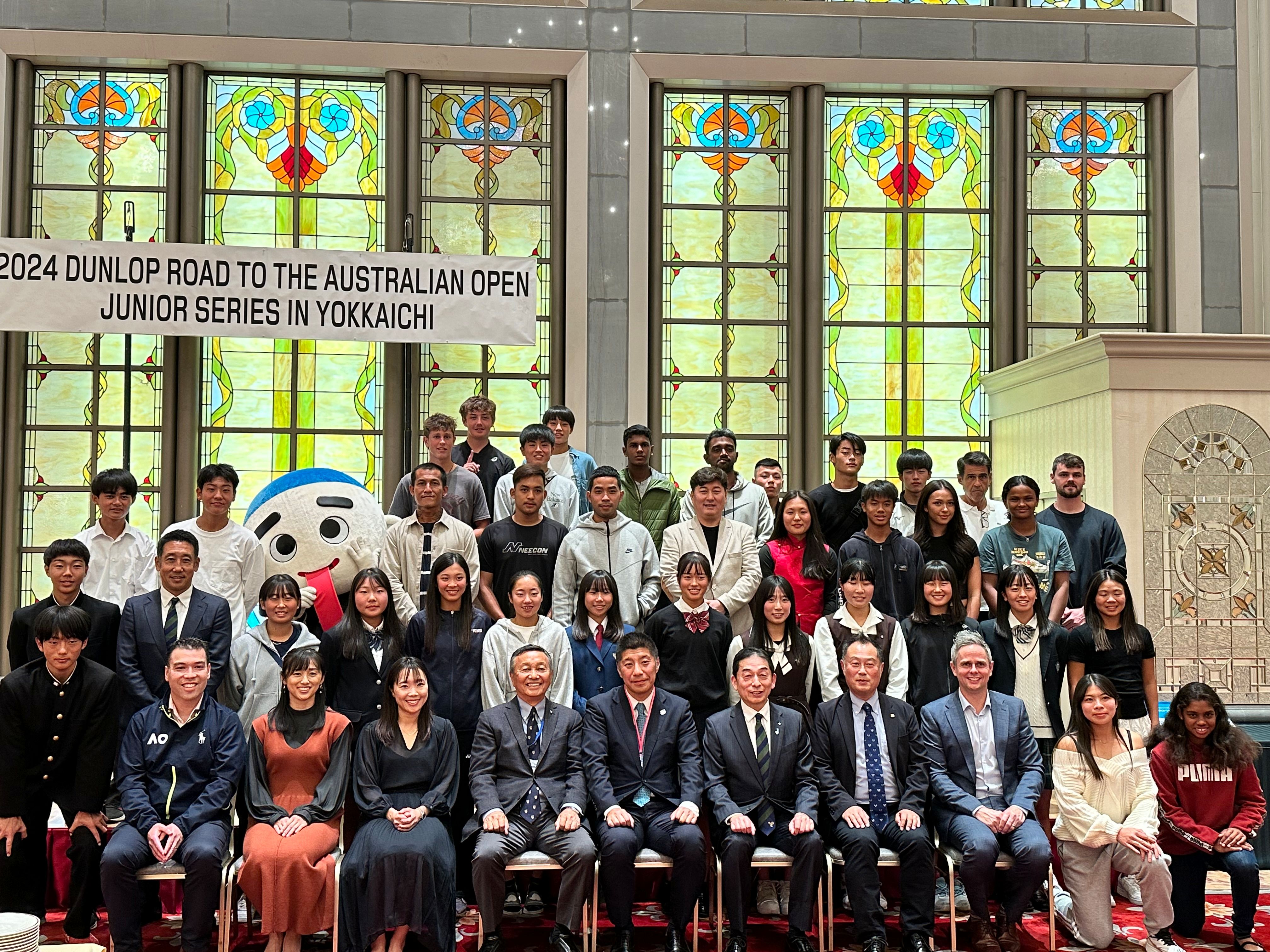 20231112 2024 DUNLOP ROAD TO THE AUSTRALIAN OPEN JUNIOR SERIES IN YOKKAICHI 四日市 歓迎レセプション