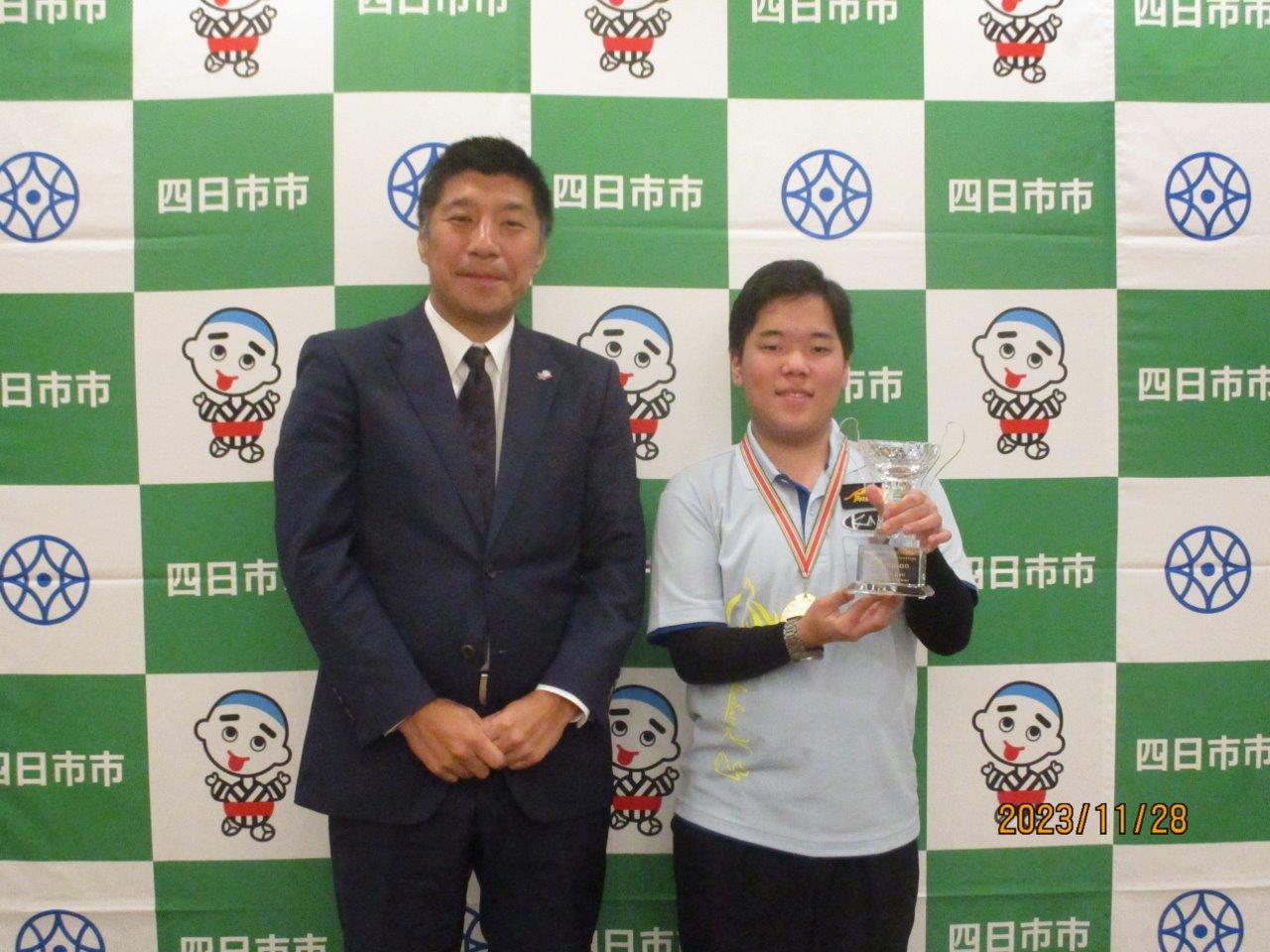 20231128 アジアジュニアナインボール選手権大会出場選手表敬訪問