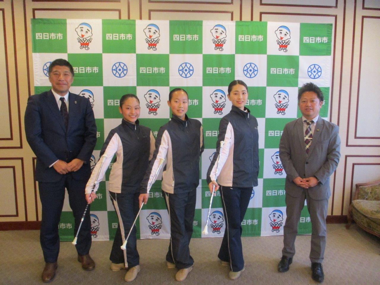 20240318 全日本バトントワーリングジュニア選手権大会出場選手表敬訪問