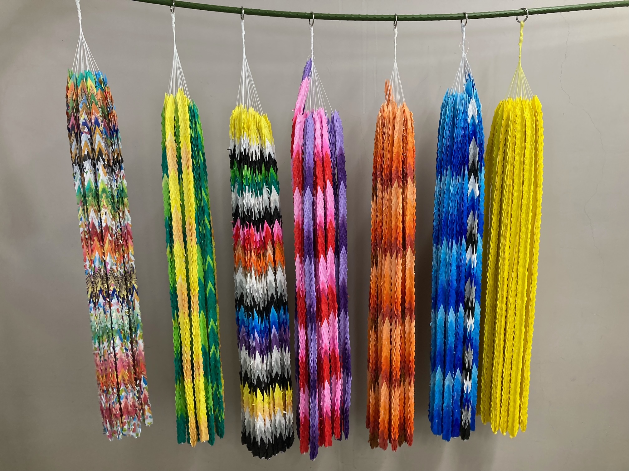 R5寄贈された折り鶴