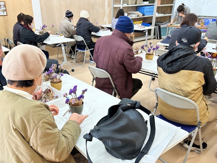ドライフラワーアレンジメント（農業センター）